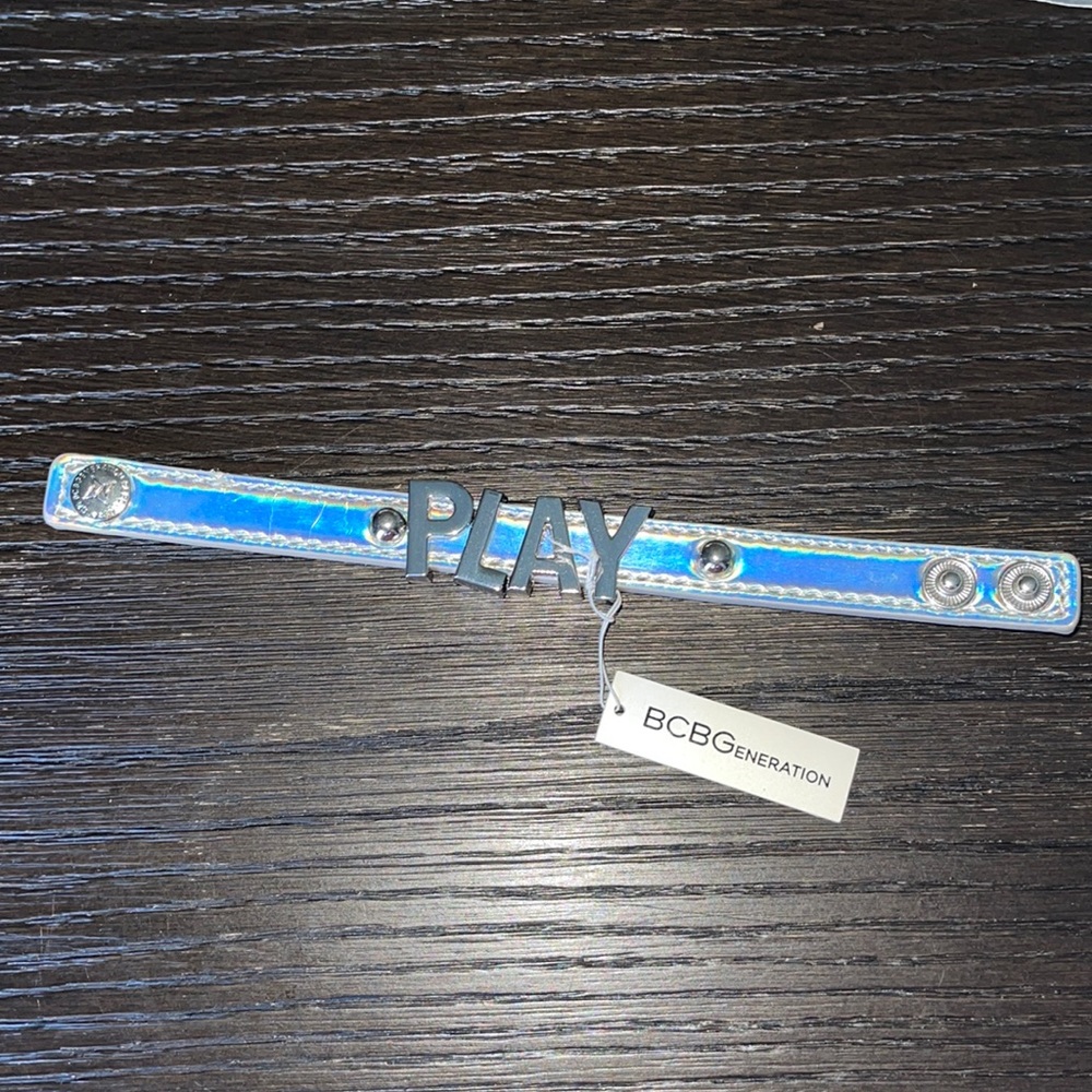NWT BCBGeneration Iridescent affirmation bracelet PLAY